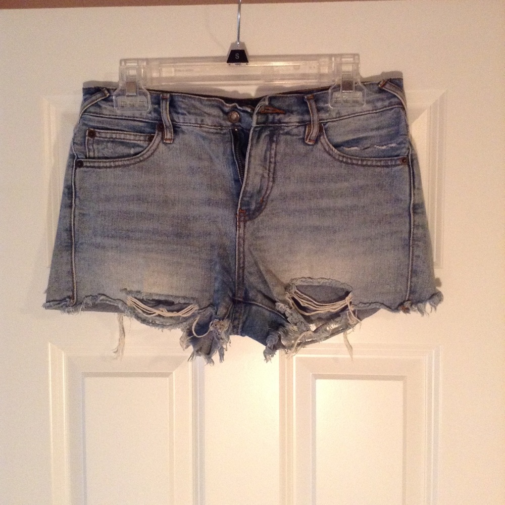 Free People Medium Washed Denim Shorts
